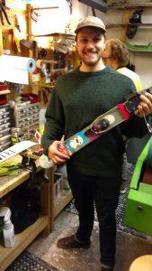 Dan Weirsgalla is working at Mount Ripley -- teaching an MTU snowboarding class and recently getting promoted to Rental & Tune Shop Supervisor!