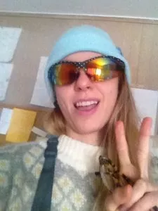 Lena Wilson has been living in Marquette teaching yoga classes and focusing on art and music. Cross country skiing has been almost a daily until a most award splitting of her ski occurred -a natural mystery. "Keeping it real in the Upper Peninsula", she's prepping for more time on the water with these fancy prescription sunglasses.