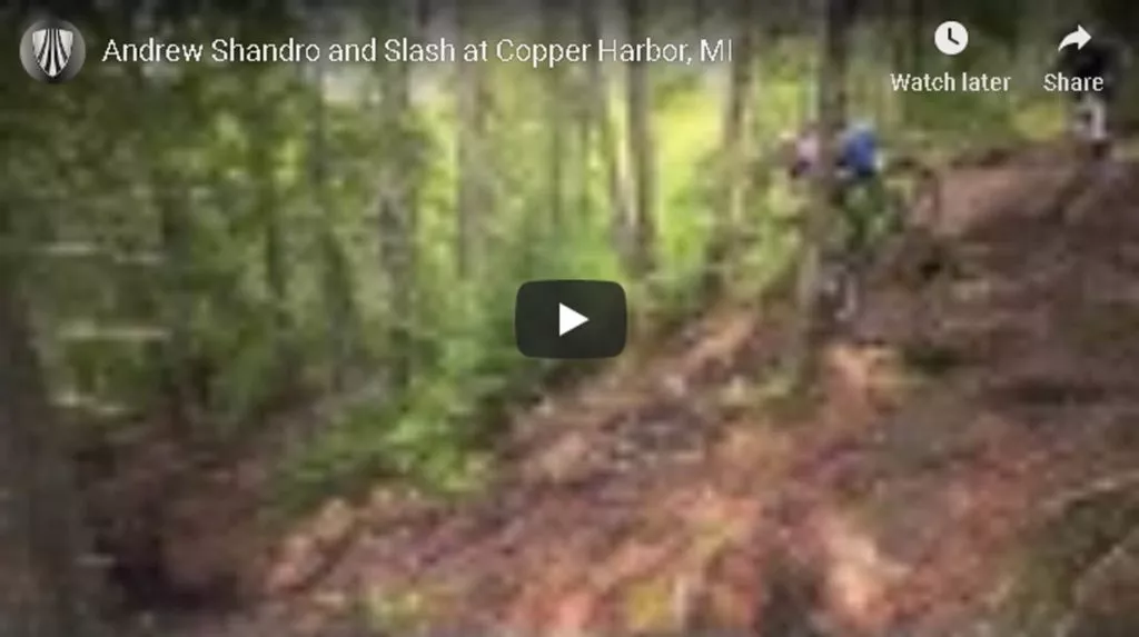 Andrew Shandro and Slash at Copper Harbor, MI